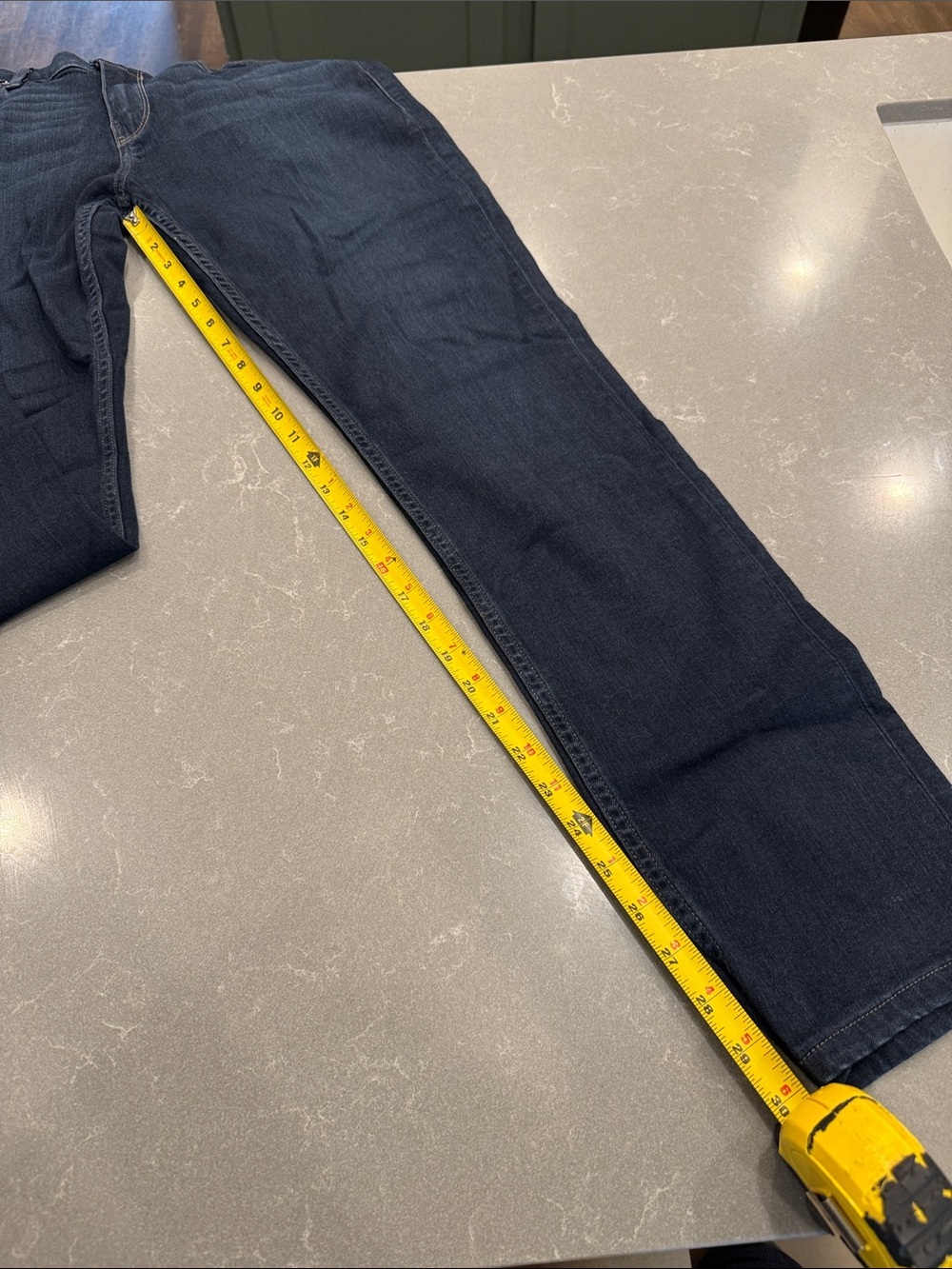 PAIGE Men's Slim Jeans in Dark Blue Wash - Picture 4 of 5